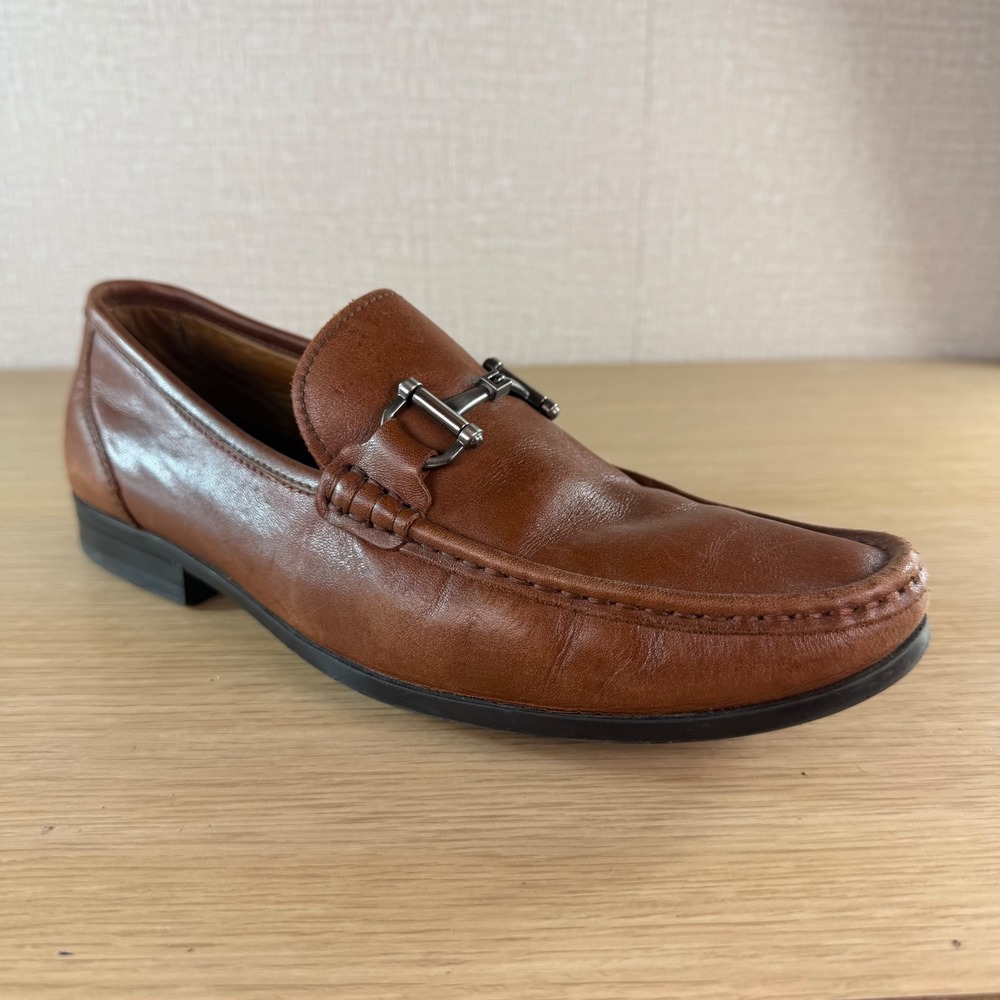Wallin & Bros Mens 9M Brown Leather Horsebit Loafers Made Brazil Dress Shoes